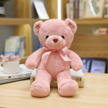 Peluche-ours-BéBé-Rose