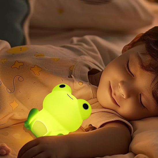 garcons dort avec veilleuse enfant grenouille