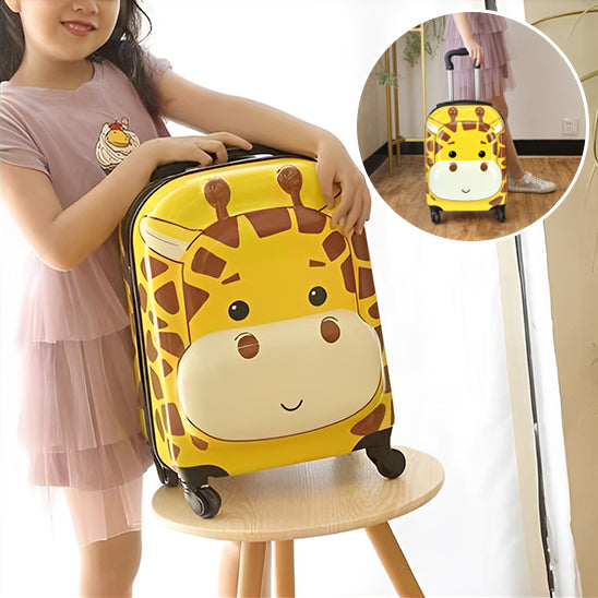 La fille avec valise pour enfant