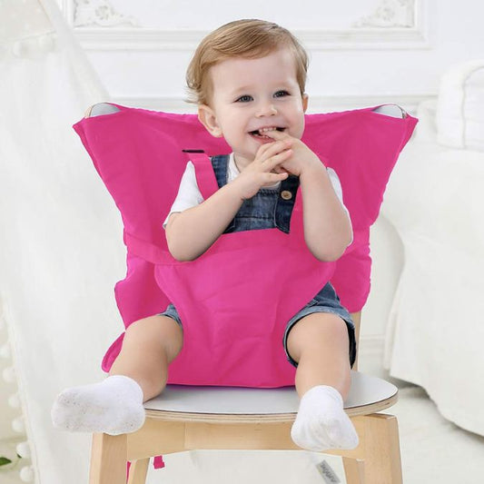 harnais-chaise-bébé-universel-rose-red