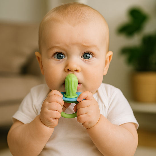 Anneau de dentition bébé chaussettes, jouet en silicone doux et sécurisé avec dragonne
