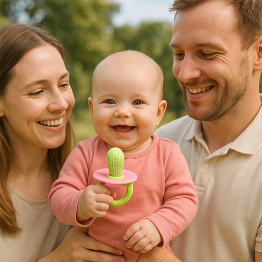 Anneau de dentition original chaussettes avec sangle, accessoire bébé pour soulager les gencives
