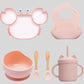 Assiette-bebe-ventouse-Rose