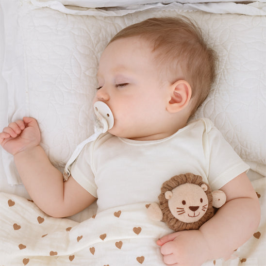  Attache tétine écologique en bois et coton, cadeau de naissance pratique pour bébé
