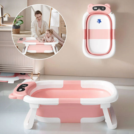 Baignoire bébé Petite baignoire pour bébé avec antidérapant et dossier incline