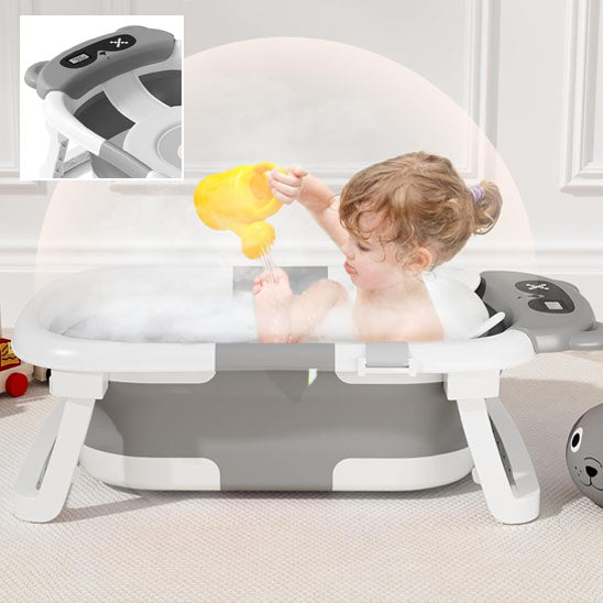 Baignoire bébé pliable pratique pour petits espaces