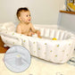 Baignoire bebe avec pieds antidérapants stabilité pendant le bain