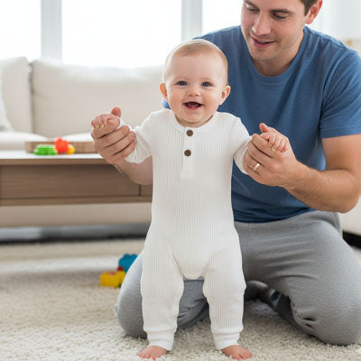 barboteuse bébé garçon avec boutons pression, modèle pratique