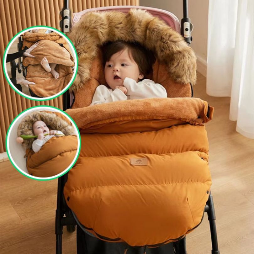 Chancelière poussette universelle bébé, accessoire poussette chaud et imperméable pour l’hiver
