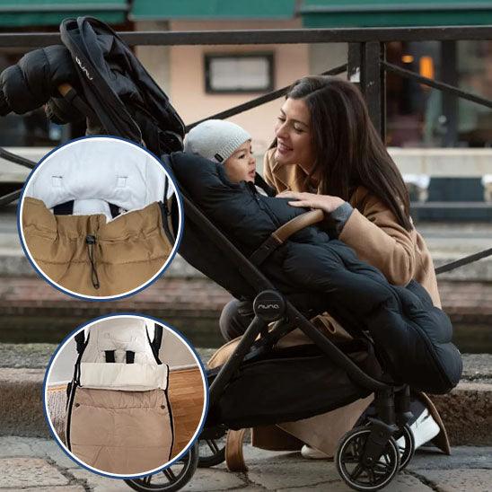  Chancelière poussette confortable pour poussette, idéale contre le vent et le froid
