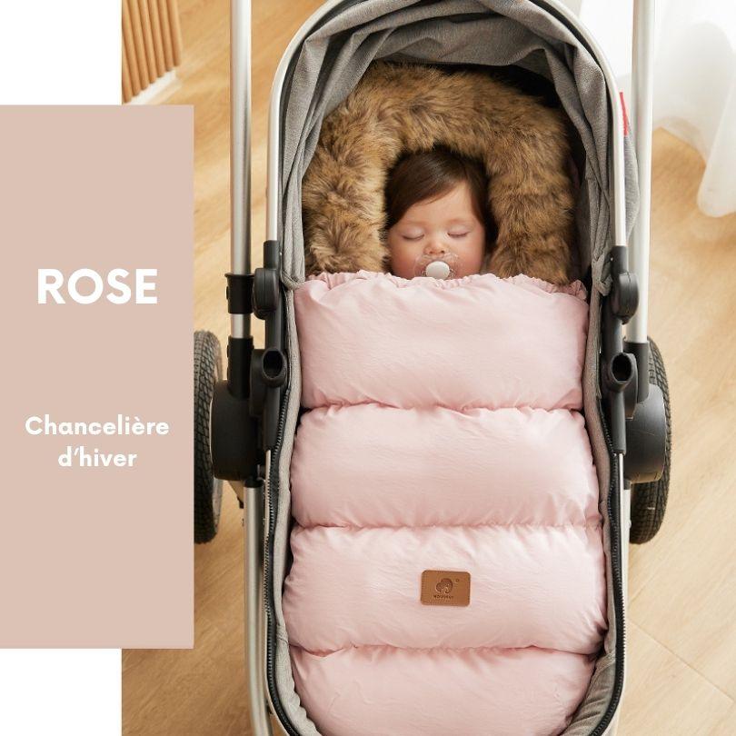 Chancelière poussette couleur rose