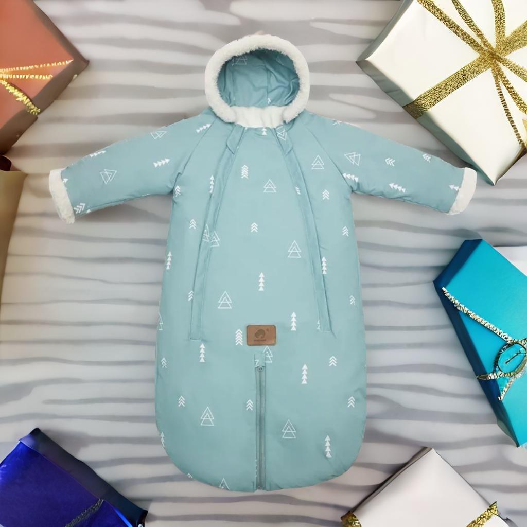 Combinaison bebe Triangle vert