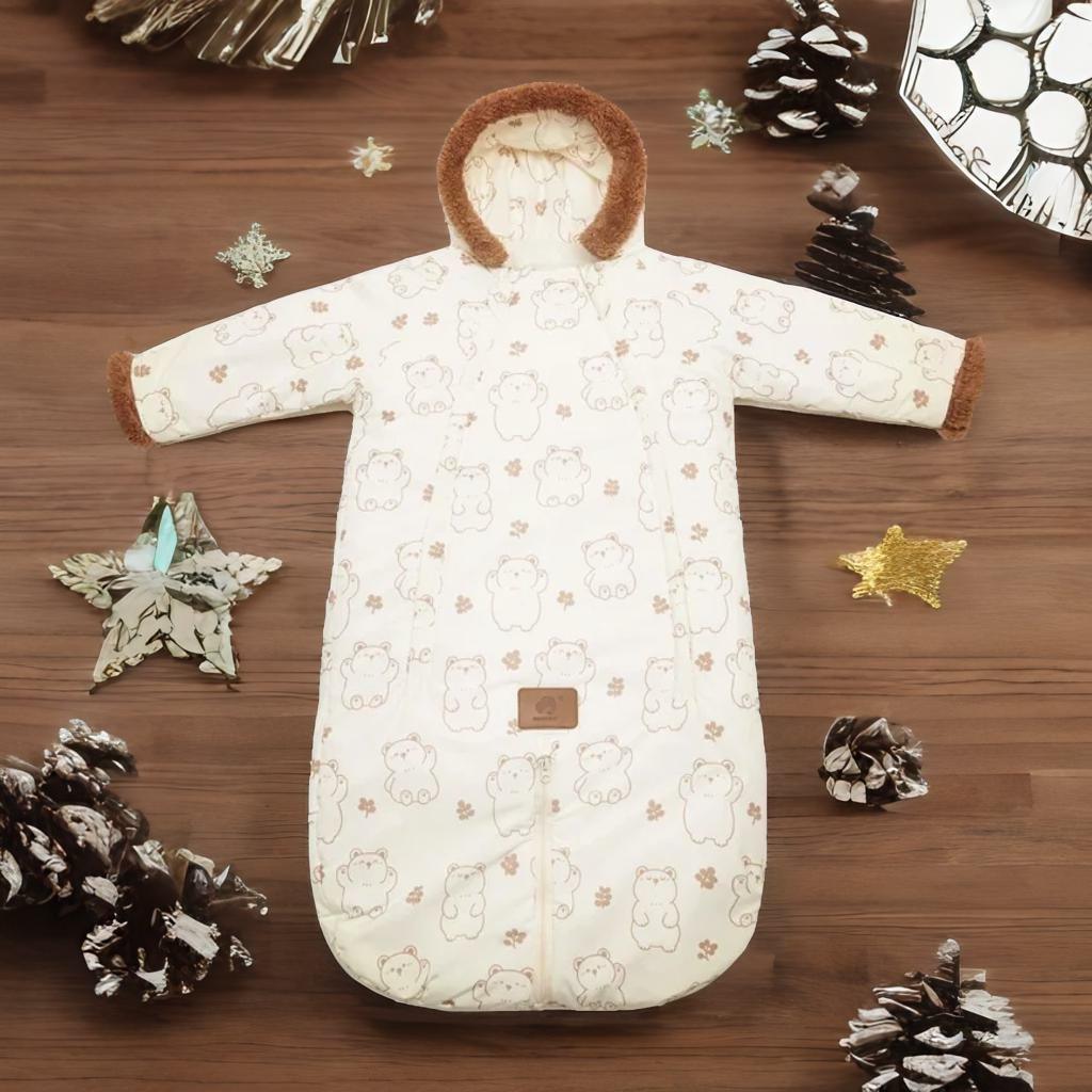 Combinaison bebe beige ours