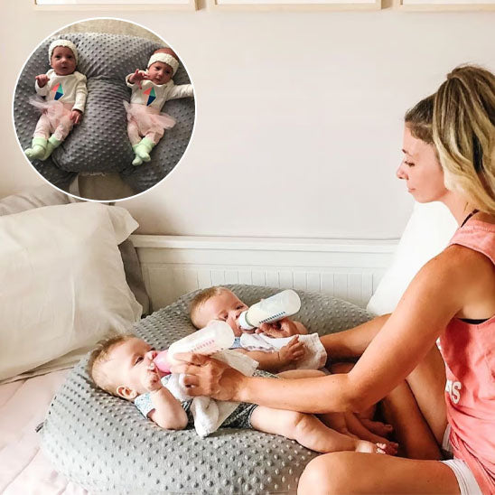 Coussin allaitement ergonomique en coton doux pour maman et bébé


