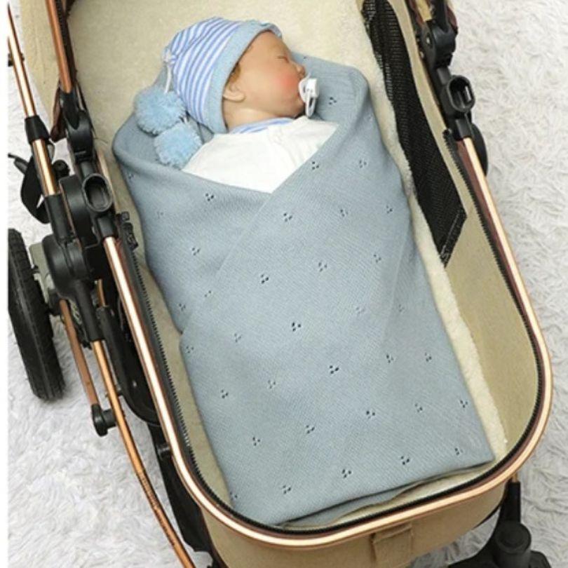 Couverture bébé confortable pour poussette, lit et sortie
