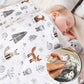 Couverture bébé douce avec dragonne et chaussettes assorties – idée cadeau de naissance