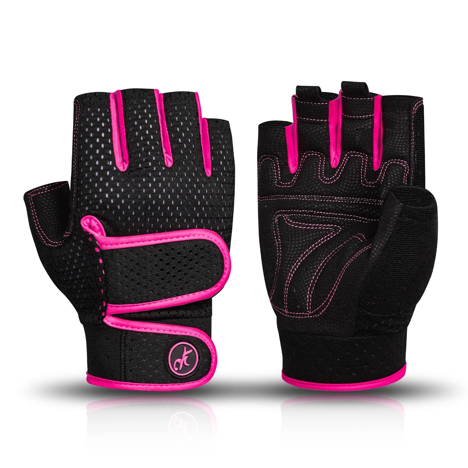 gant pour musculation noir rose Hollywood