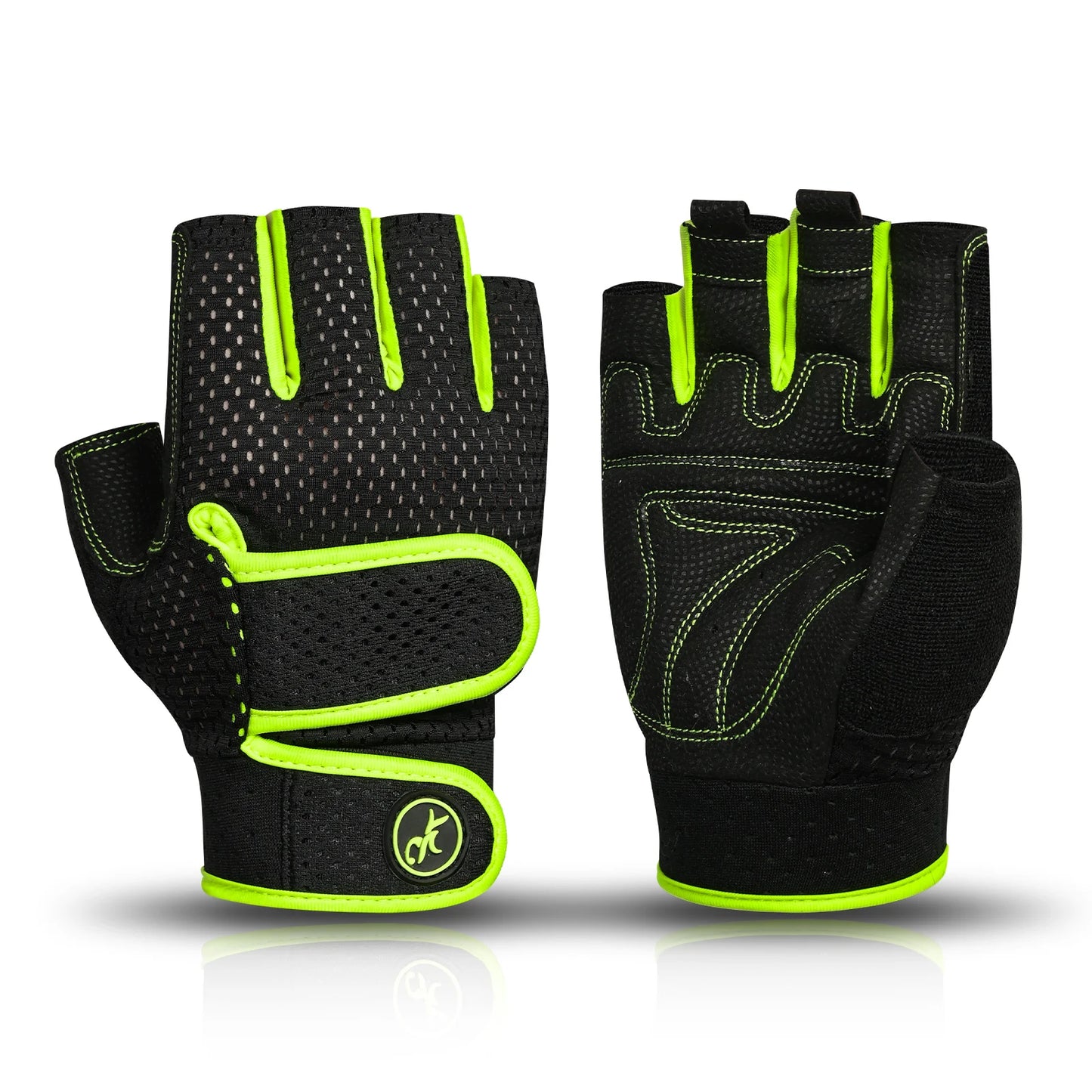 gant pour musculation noir vert