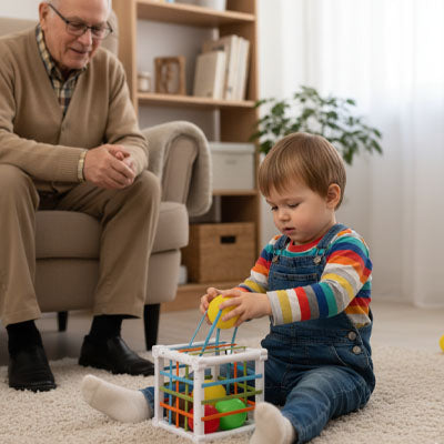 jouet eveil bebe avec activités sensorielles pour développement précoce
