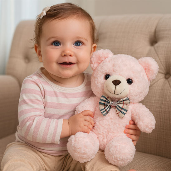Ours en peluche doux pour bébé – doudou câlin et mignon, idéal comme cadeau de naissance
