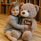Ours en peluche pour fille et garçon, jouet éducatif et affectif
