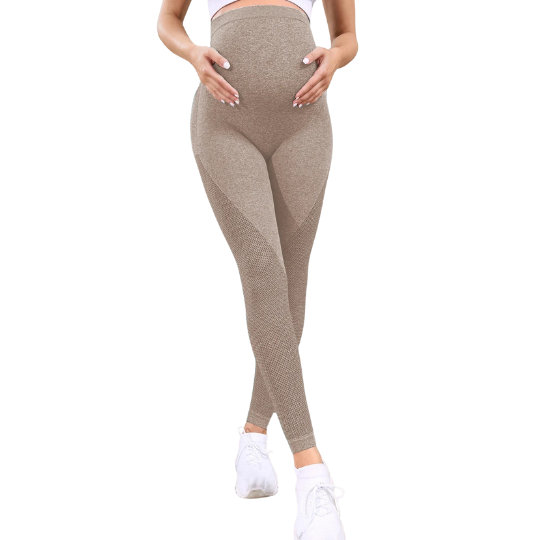 Pantalon grossesse beige