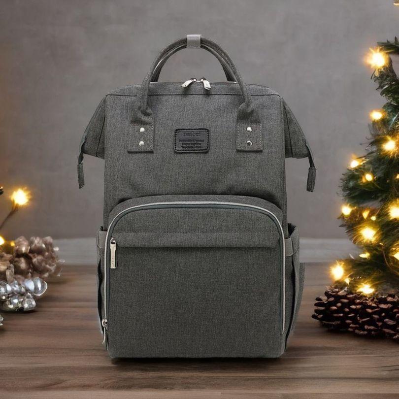 Sac-à-langer-à-dos-gris-fonce-
