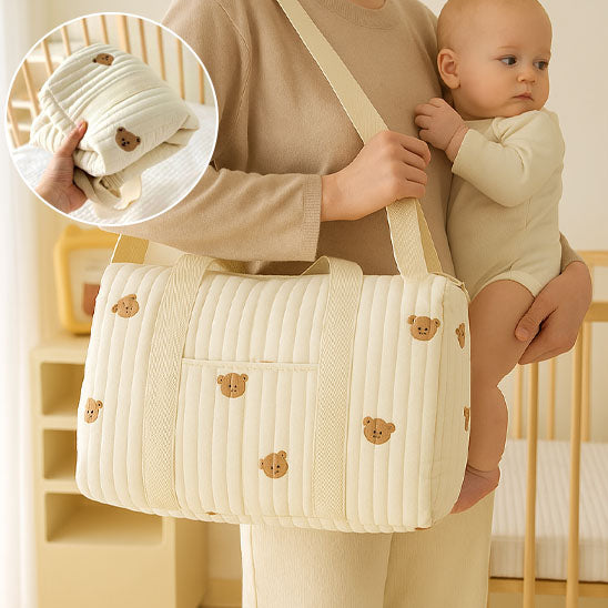  Sac à langer pour bébé avec multiples rangements et poches pratiques
