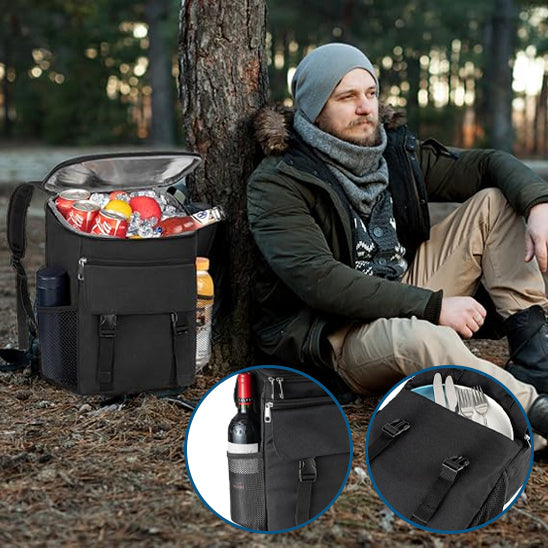 Sac isotherme idéal pour plusieurs repas, bouteilles, snacks etc