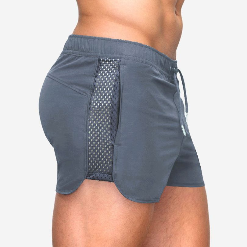 Short-de-sport-couleur-gris