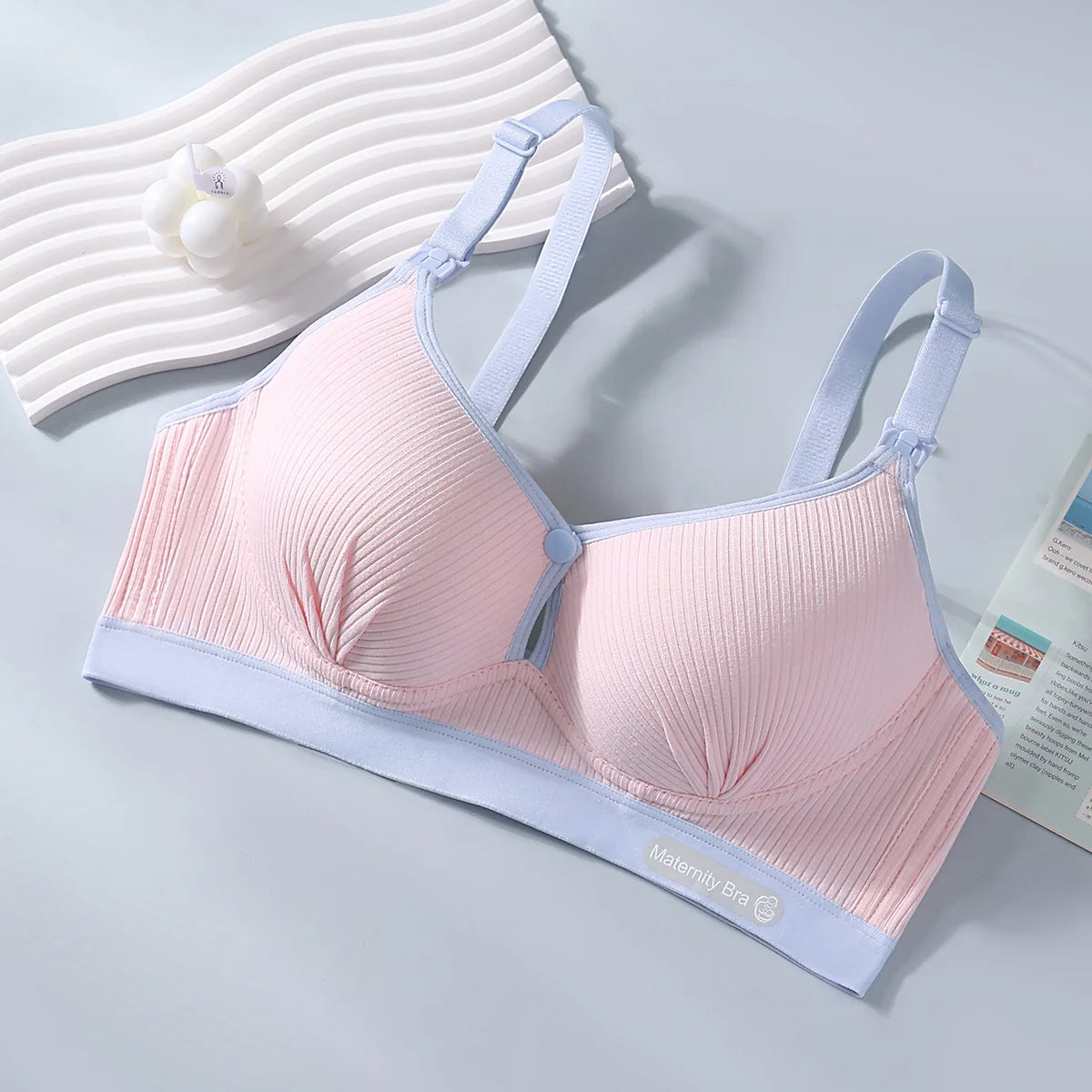Soutien gorge d'allaitement couleur rose