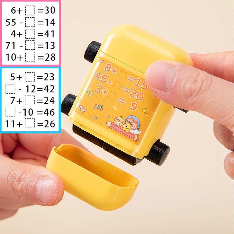 Tampon-d_enseignement-Numerique-a-Rouleau-jaune