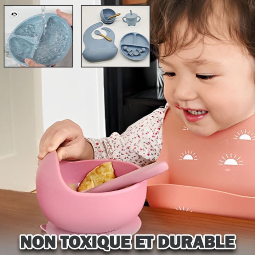 assiette bébé sans BPA sans toxines