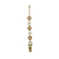attache tetine personnalisable beige fleur