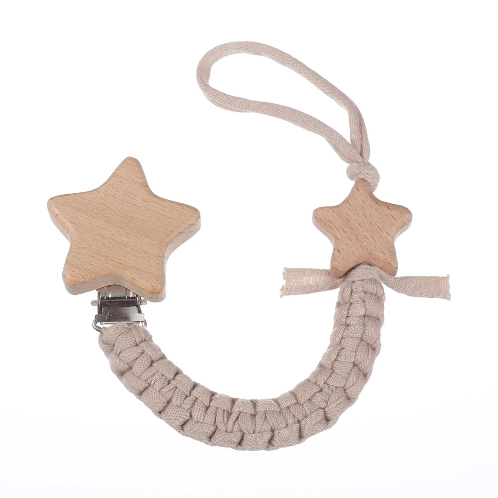 attache tetine personnalisable couleur beige