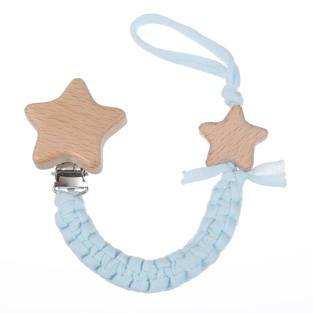 attache tetine personnalisable couleur bleu