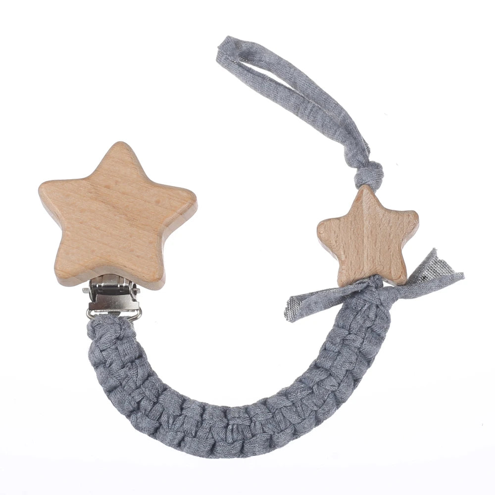 attache tetine personnalisable couleur gris