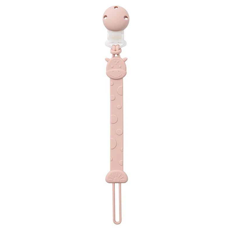 attache tetine personnalisable couleur rose