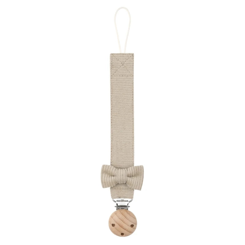 attache tetine personnalisable culeur beige
