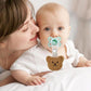 attache tétine personnalisable en silicone pour bébé, pratique et sécurisée
