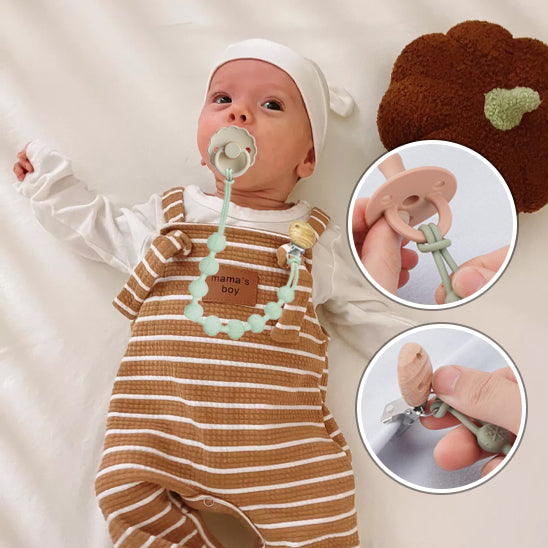 attache tetine personnalisable évite les chutes et pertes de tétine