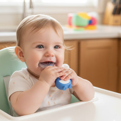  brosse a dent  bebe avec poignée antidérapante
