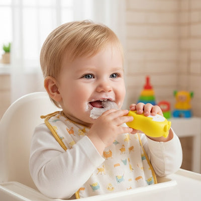 brosse a dent  bebe avec poignée antidérapante