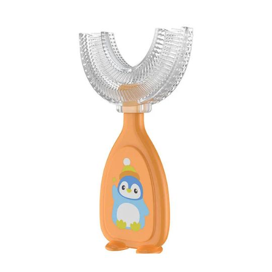 brosse a dent bebe couleur orange