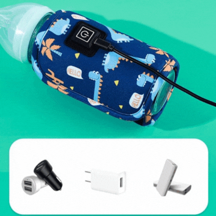 chauffe-biberon-portable-bleu