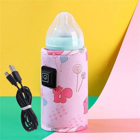 chauffe-biberon -portable-écureuil-Rose