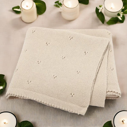 couverture bébé couleur Biege