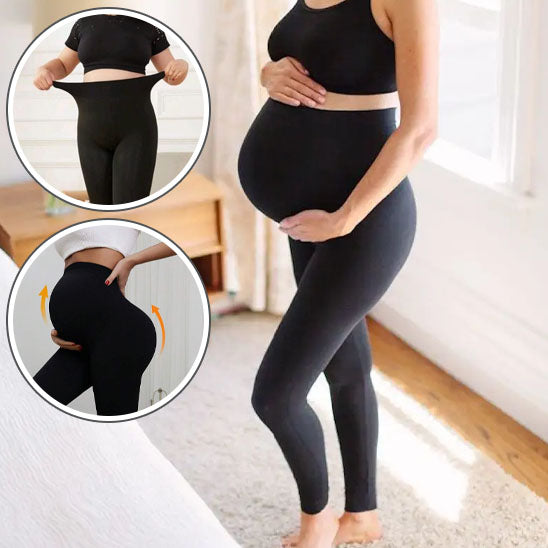 pantalon grossesse maternité chic et confortable avec bandeau de maintien pour le ventre