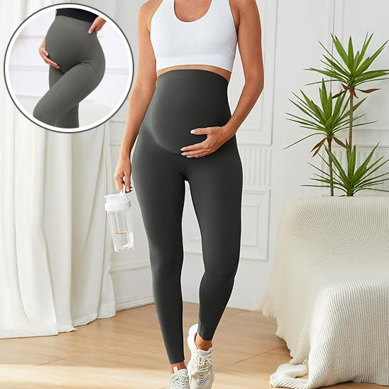 pantalon grossesse maternité chic et confortable avec bandeau de maintien pour le ventre