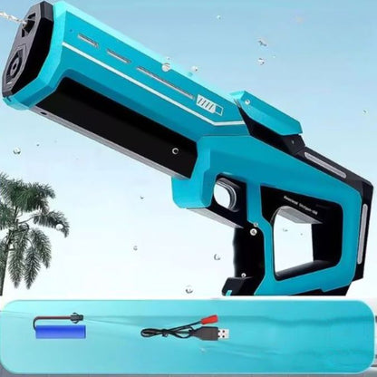 pistolet a eau electrique couleur bleu